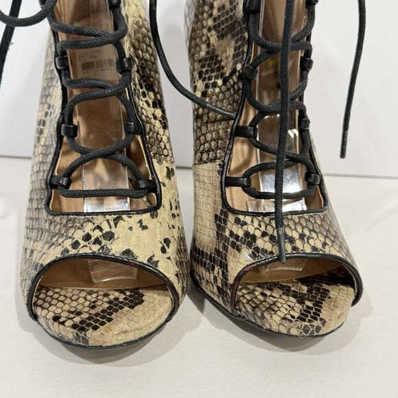 ZiGi Soho Martyr Women's Faux Leather Zipper Stiletto Ankle Boots Size 8 snake - Picture 8 of 16